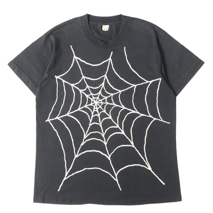 [ビッグサイズ スペシャル] 80s スパイダーウェブ クモの巣 蓄光プリント Tシャツ / USA製 SCREEN STARS