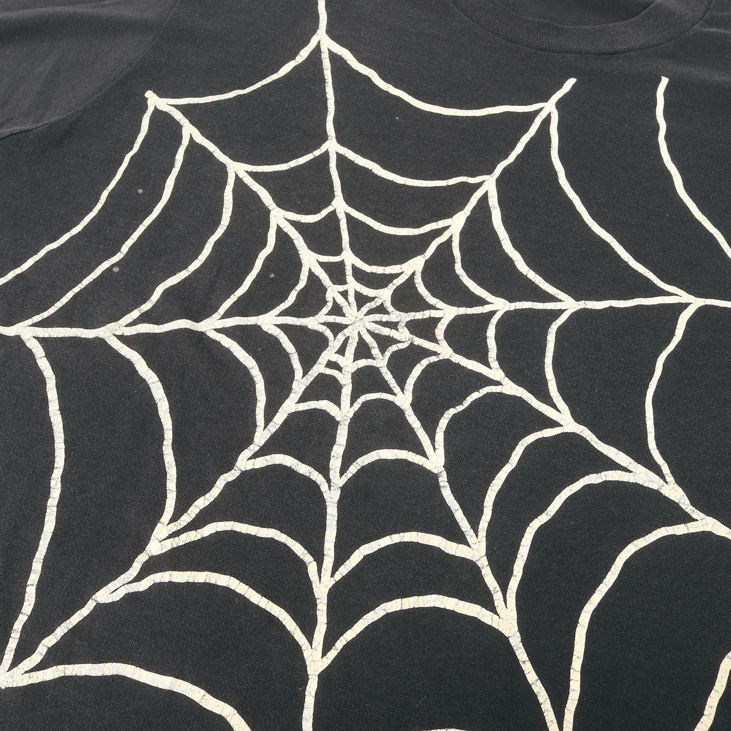 [ビッグサイズ スペシャル] 80s スパイダーウェブ クモの巣 蓄光プリント Tシャツ / USA製 SCREEN STARS