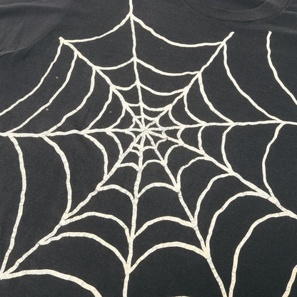[ビッグサイズ スペシャル] 80s スパイダーウェブ クモの巣 蓄光プリント Tシャツ / USA製 SCREEN STARS
