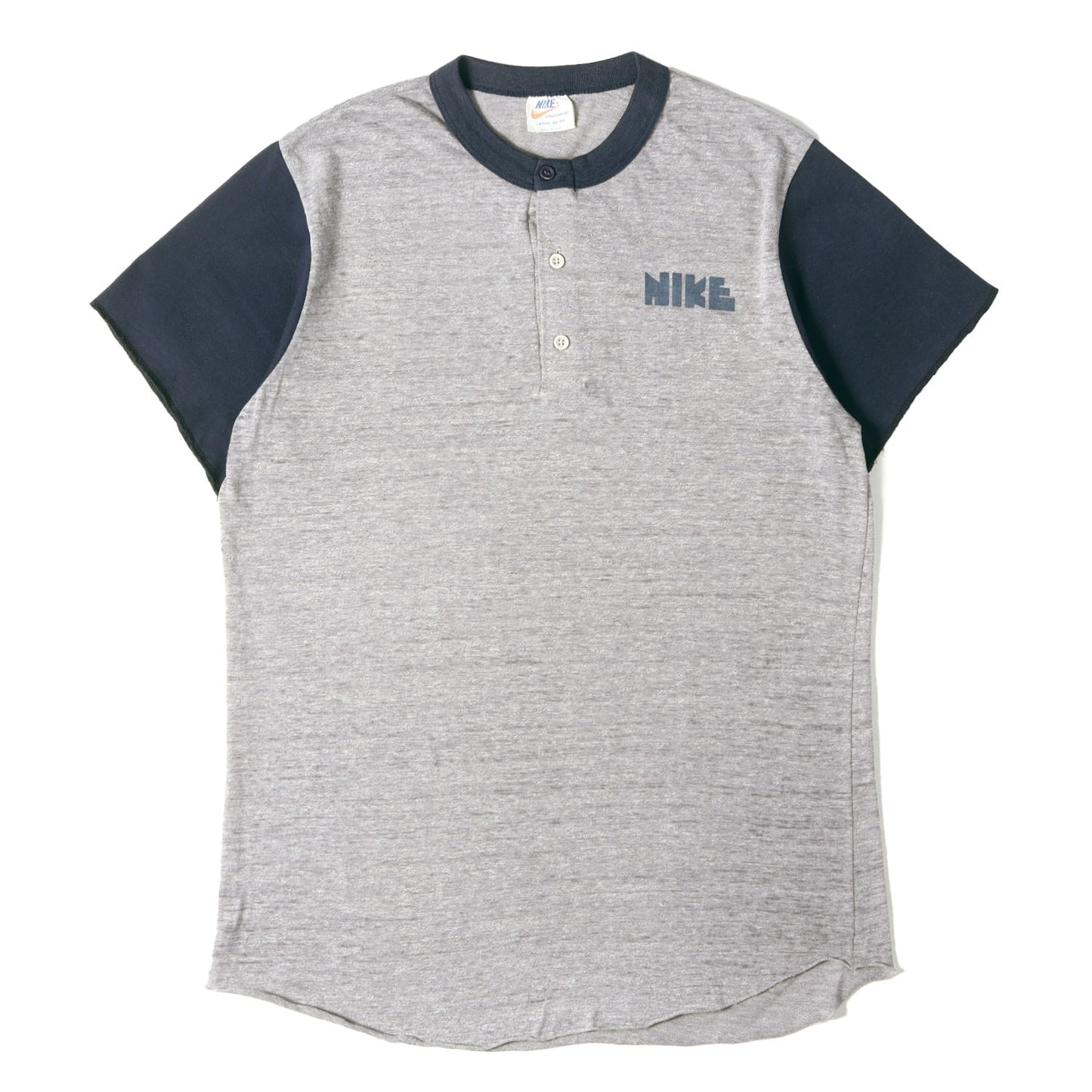 [希少 オレンジタグ] 70s ゴツナイキ ヘンリーネック Tシャツ USA製