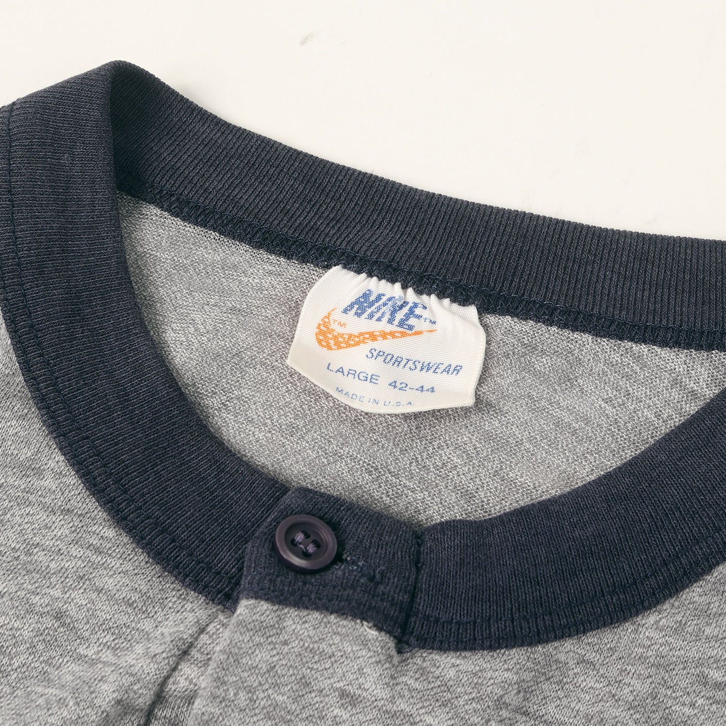 [希少 オレンジタグ] 70s ゴツナイキ ヘンリーネック Tシャツ USA製