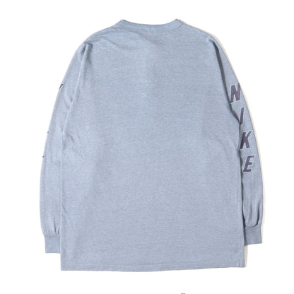 [希少 オレンジタグ] 70s 袖デカロゴ ヘンリーネック ロングスリーブ Tシャツ USA製