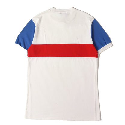 [希少 紺タグ] 80s トリコロールカラー 切替え Tシャツ USA製