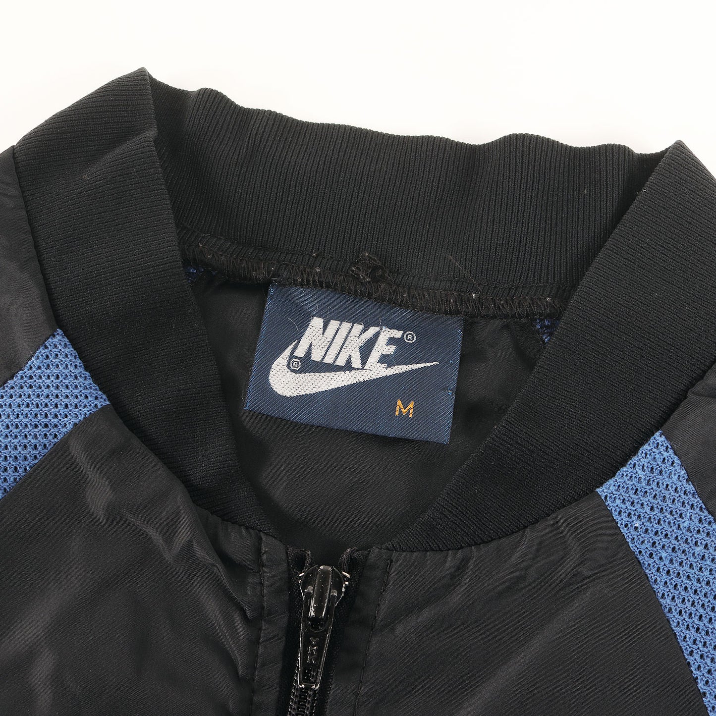 [紺タグ AJ1ロイヤルカラー] 80s AIR JORDAN ウイングマークパッチ ナイロン トラック ジャケット 香港製