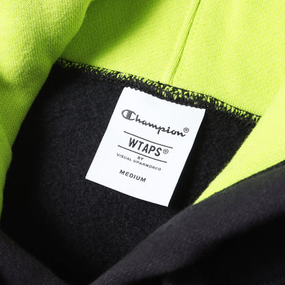 22AW ×Champion ロゴ刺繍 スウェットパーカー(ACADEMY / HOODED / CTPL)
