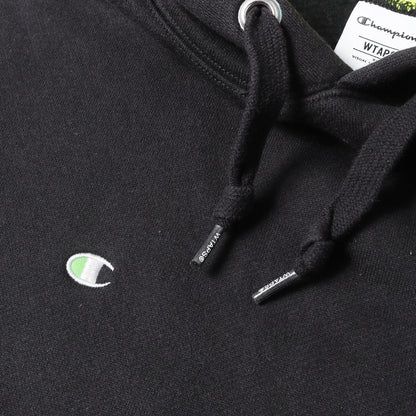 22AW ×Champion ロゴ刺繍 スウェットパーカー(ACADEMY / HOODED / CTPL)