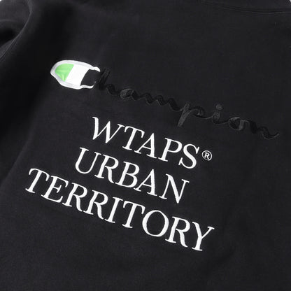 22AW ×Champion ロゴ刺繍 スウェットパーカー(ACADEMY / HOODED / CTPL)