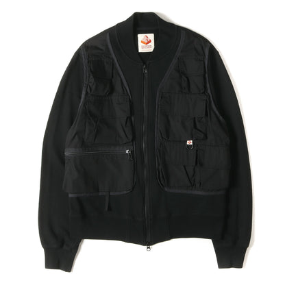 フィッシングベスト ドッキング スウェット ジップ ジャケット(Jacket w / Vest)
