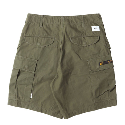 21SS リップストップコットン ミリタリー カーゴ ショーツ(CARGO SHORTS)
