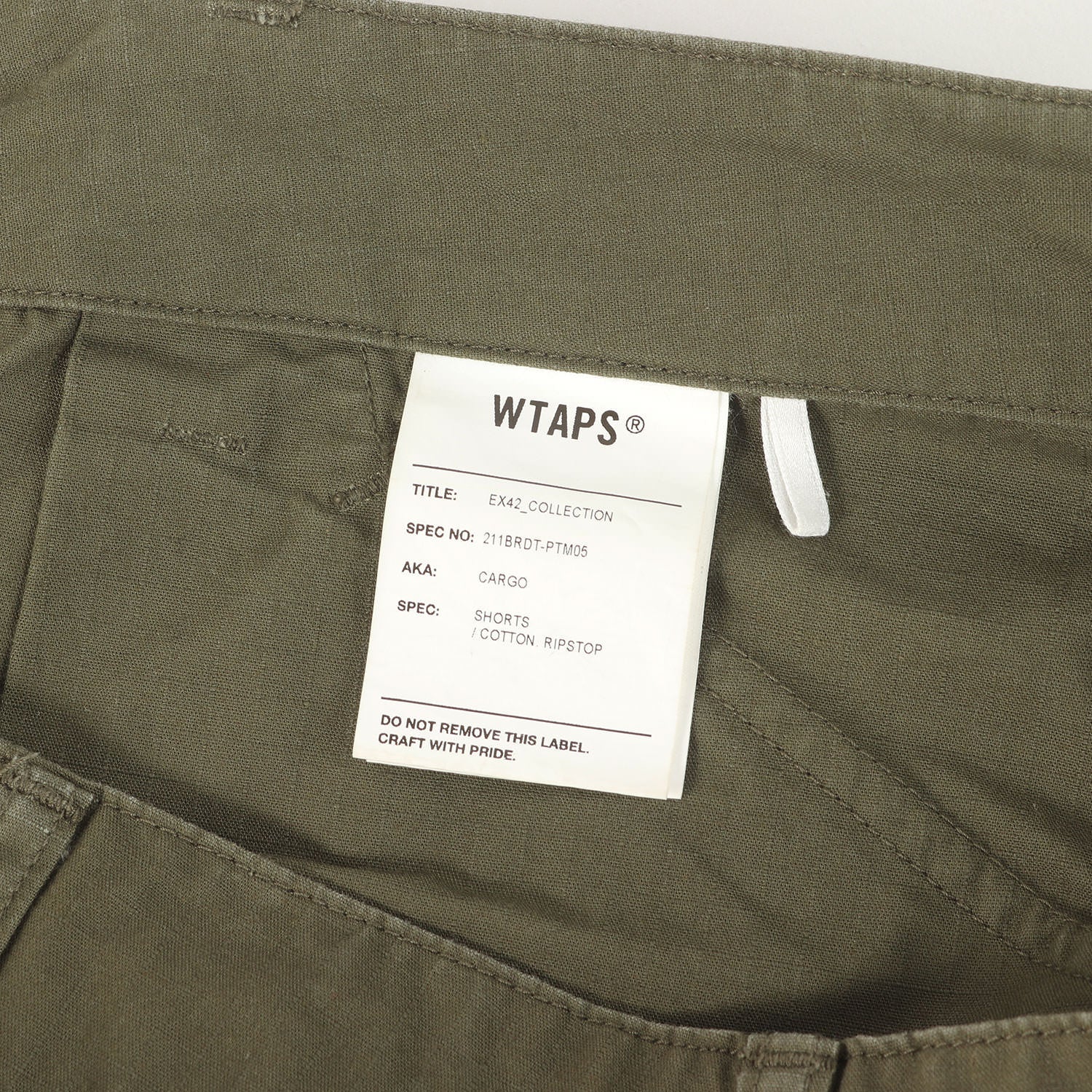 WTAPS (ダブルタップス) 21SS リップストップコットン ミリタリー
