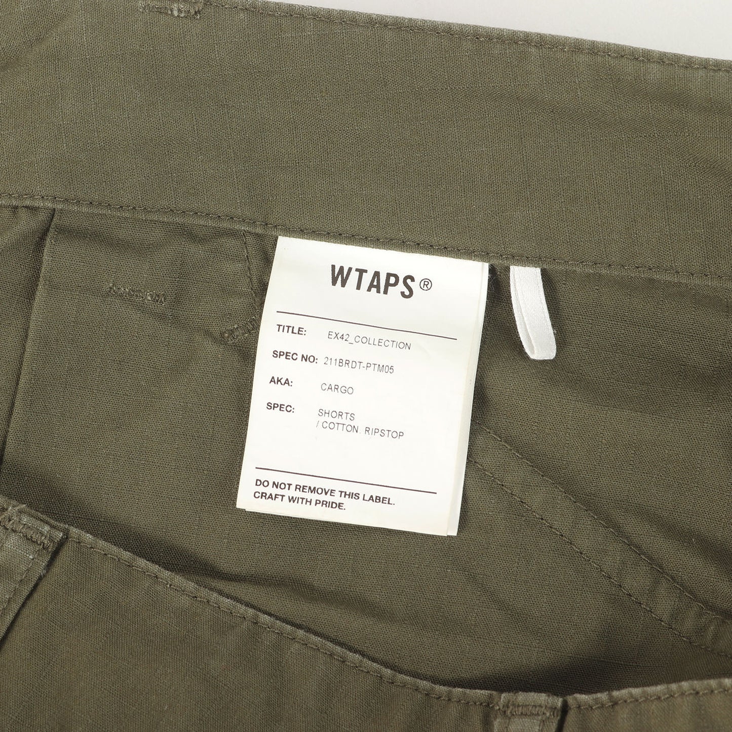 21SS リップストップコットン ミリタリー カーゴ ショーツ(CARGO SHORTS)