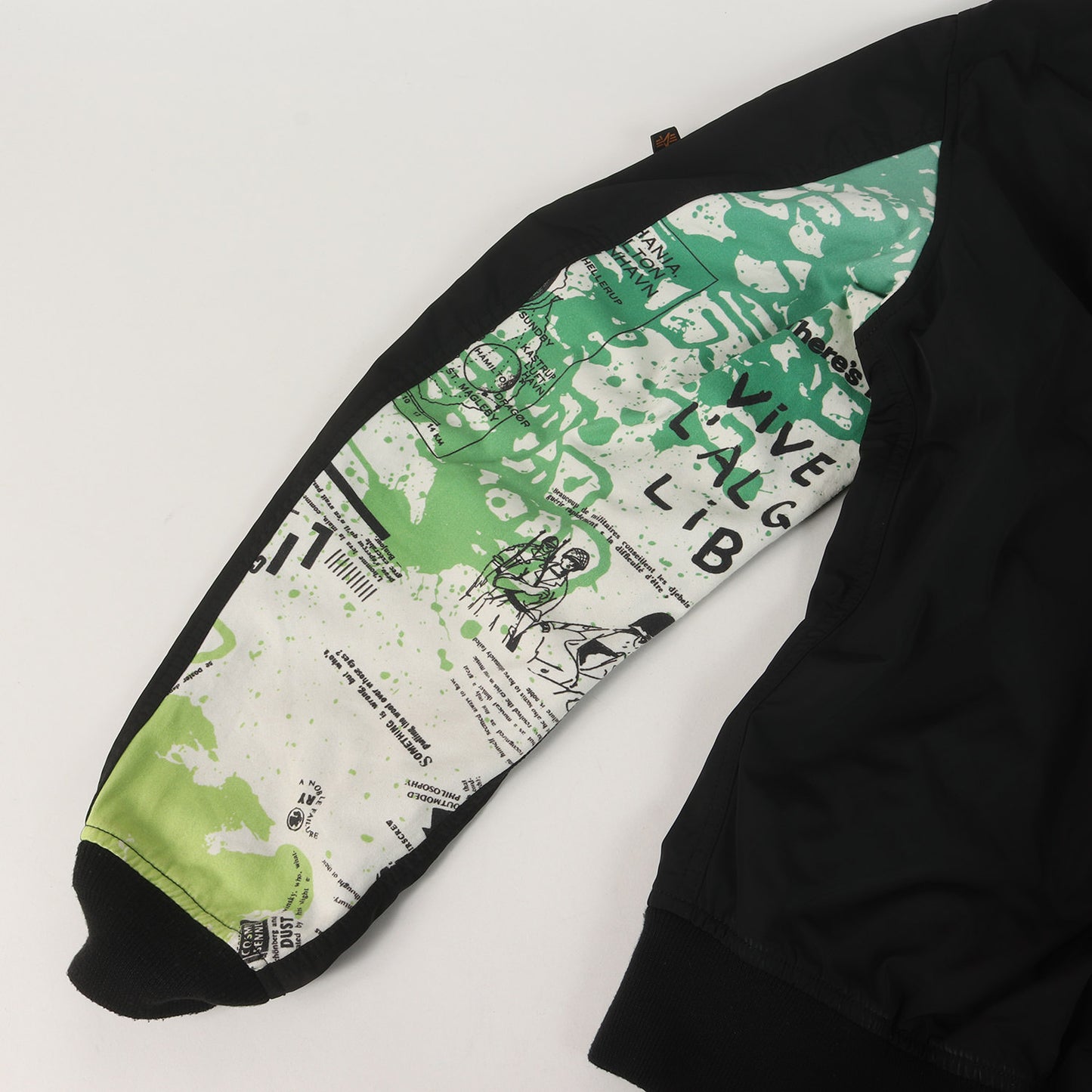 21SS ×fragment design ×ASGER JORN ×ALPHA 袖カスタム MA-1 フライトジャケット(MA-1 JACKET)