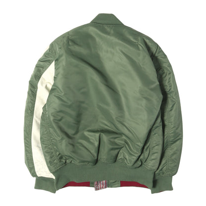 the Shepherd ×fragment design ×ALPHA 袖レザー MA-1 ボンバージャケット