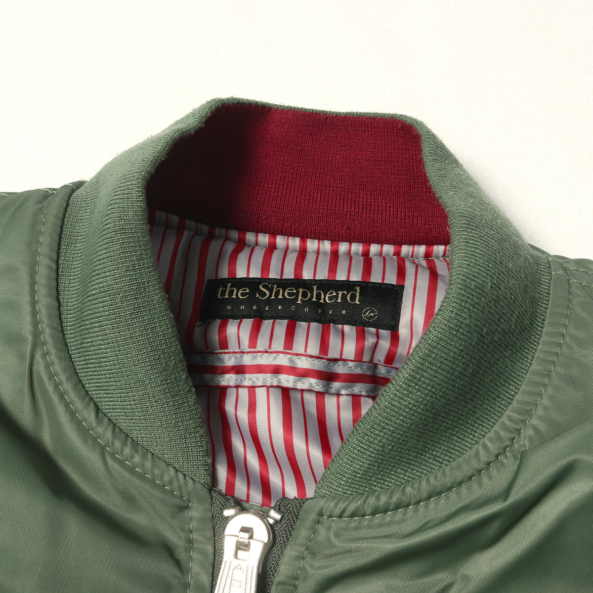 the Shepherd ×fragment design ×ALPHA 袖レザー MA-1 ボンバージャケット