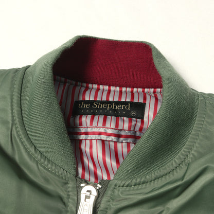 the Shepherd ×fragment design ×ALPHA 袖レザー MA-1 ボンバージャケット