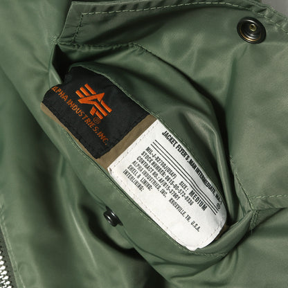 the Shepherd ×fragment design ×ALPHA 袖レザー MA-1 ボンバージャケット
