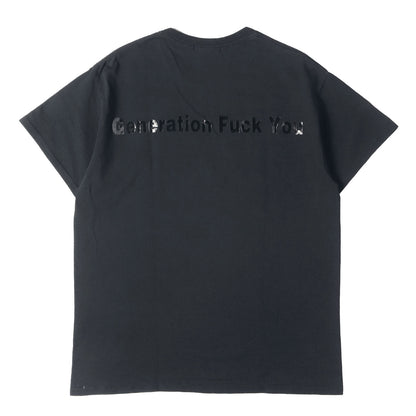 00s Generation Fuck Youロゴ クルーネック Tシャツ