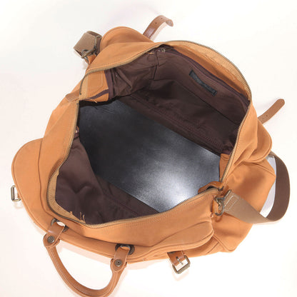 レザーハンドル キャンバス 2WAY ボストンバッグ