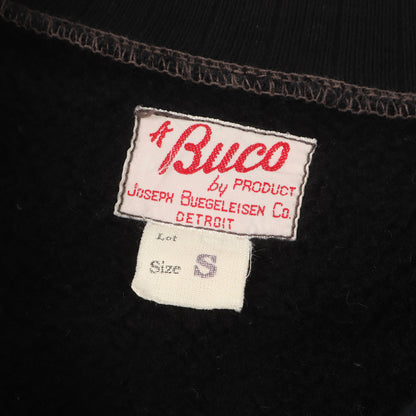 BUCO ワッペン付き ハーフジップ スウェット