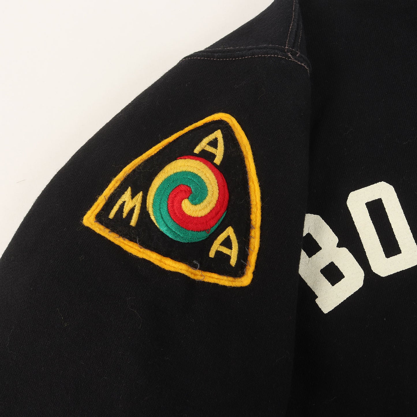 BUCO ワッペン付き ハーフジップ スウェット