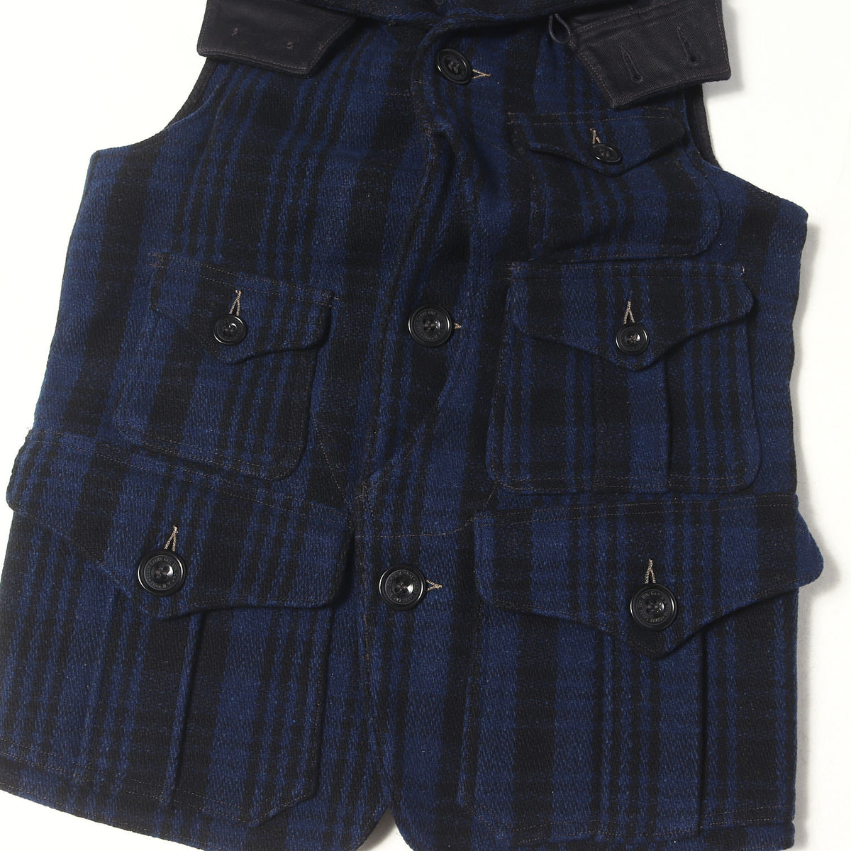 バッファローチェック ウール ハンティング ベスト (GREAT LAKES SASQUATCH Buffalo Check Wool)