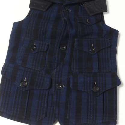 バッファローチェック ウール ハンティング ベスト (GREAT LAKES SASQUATCH Buffalo Check Wool)