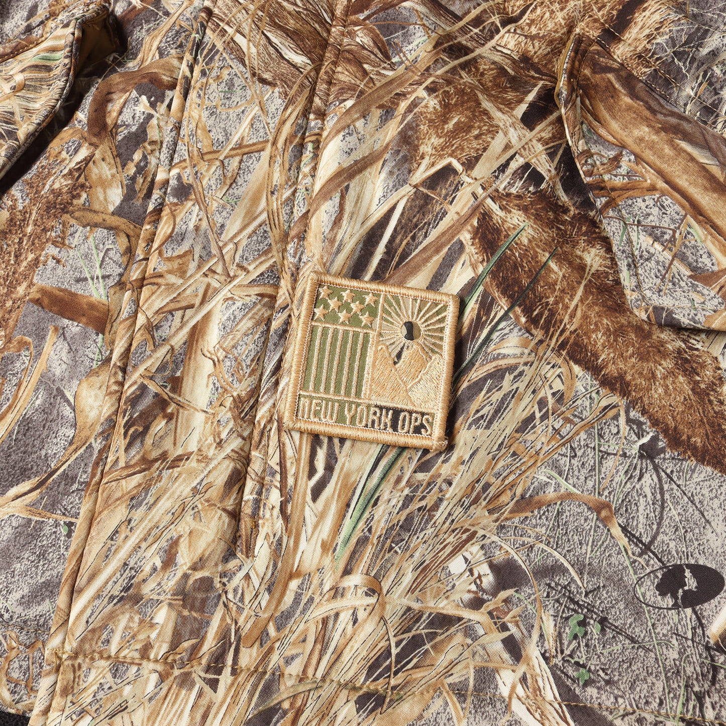 リアルツリーカモ ストレッチソフトシェル フィッシュテール ジャケット (OPERATORS WIND PARKA CAMO)