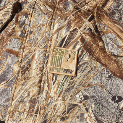 リアルツリーカモ ストレッチソフトシェル フィッシュテール ジャケット (OPERATORS WIND PARKA CAMO)