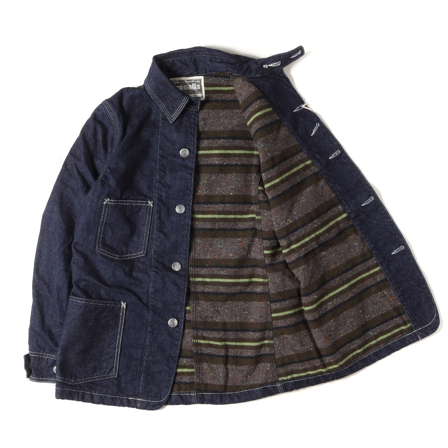 アイアンスミス ブランケット付き デニム カバーオール (THE IRONALL FACTORIES K474 DENIM JACKET)