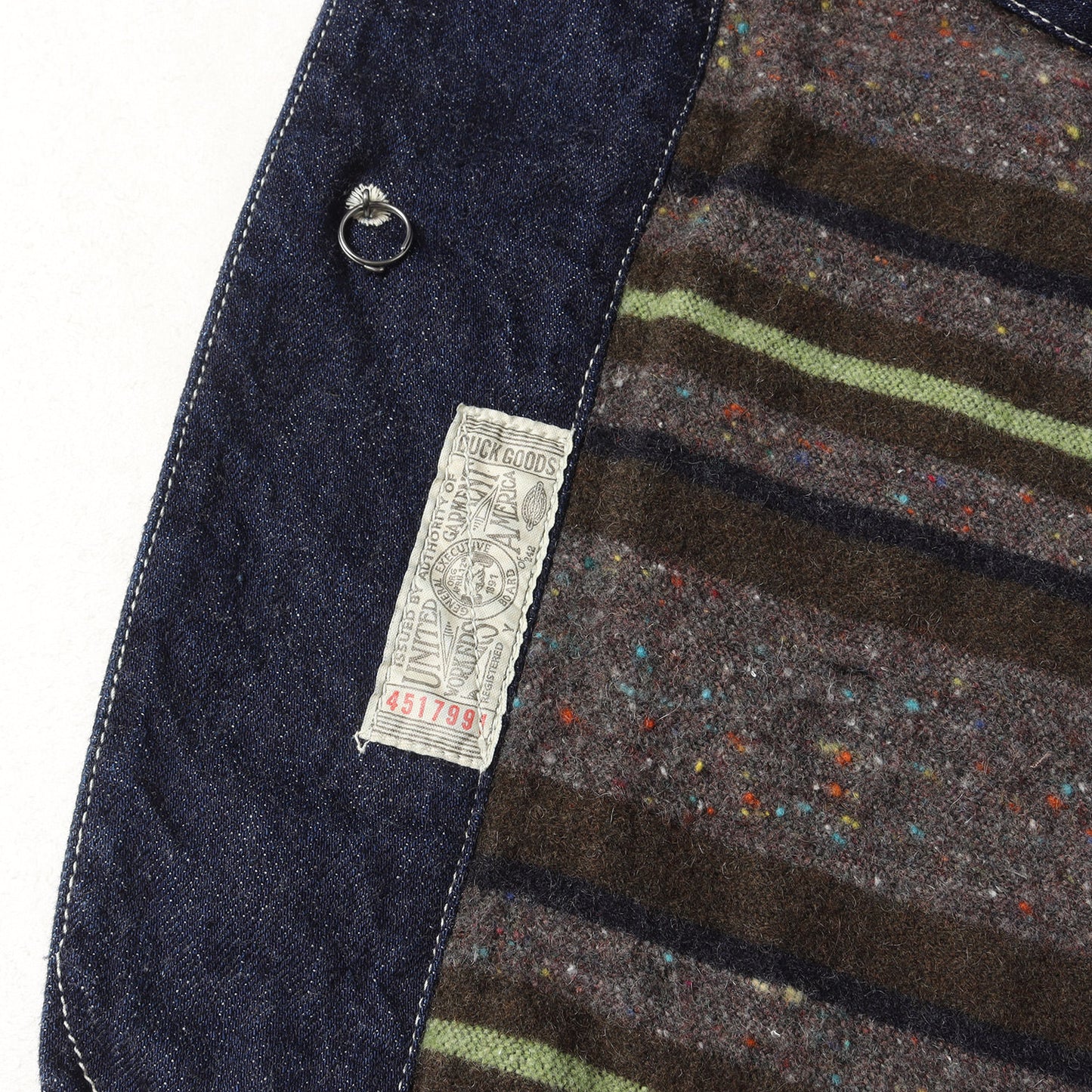 アイアンスミス ブランケット付き デニム カバーオール (THE IRONALL FACTORIES K474 DENIM JACKET)