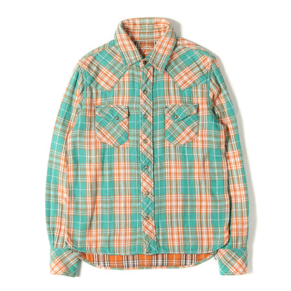 ヘビー ダブルガーゼ ウエスタン チェックシャツ(W-GAZE CHECK SHIRTS)
