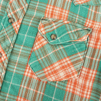 ヘビー ダブルガーゼ ウエスタン チェックシャツ(W-GAZE CHECK SHIRTS)