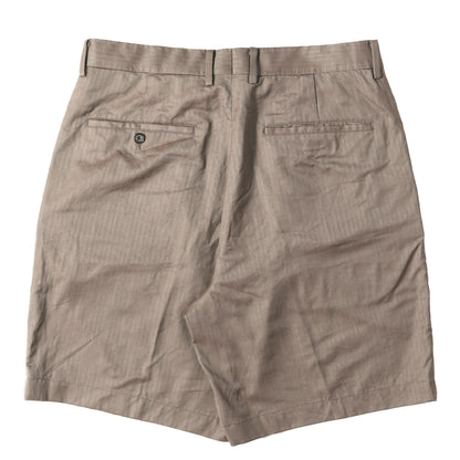 ×Ermenegildo Zegna ヘリンボーンウール 2タック スラックス ショーツ