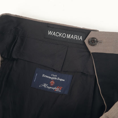 ×Ermenegildo Zegna ヘリンボーンウール 2タック スラックス ショーツ