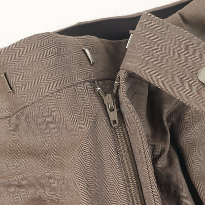 ×Ermenegildo Zegna ヘリンボーンウール 2タック スラックス ショーツ