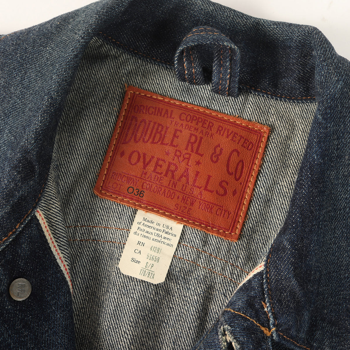 ヴィンテージ加工 メダリオンステッチ デニムジャケット (ROPER DENIM JACKET)