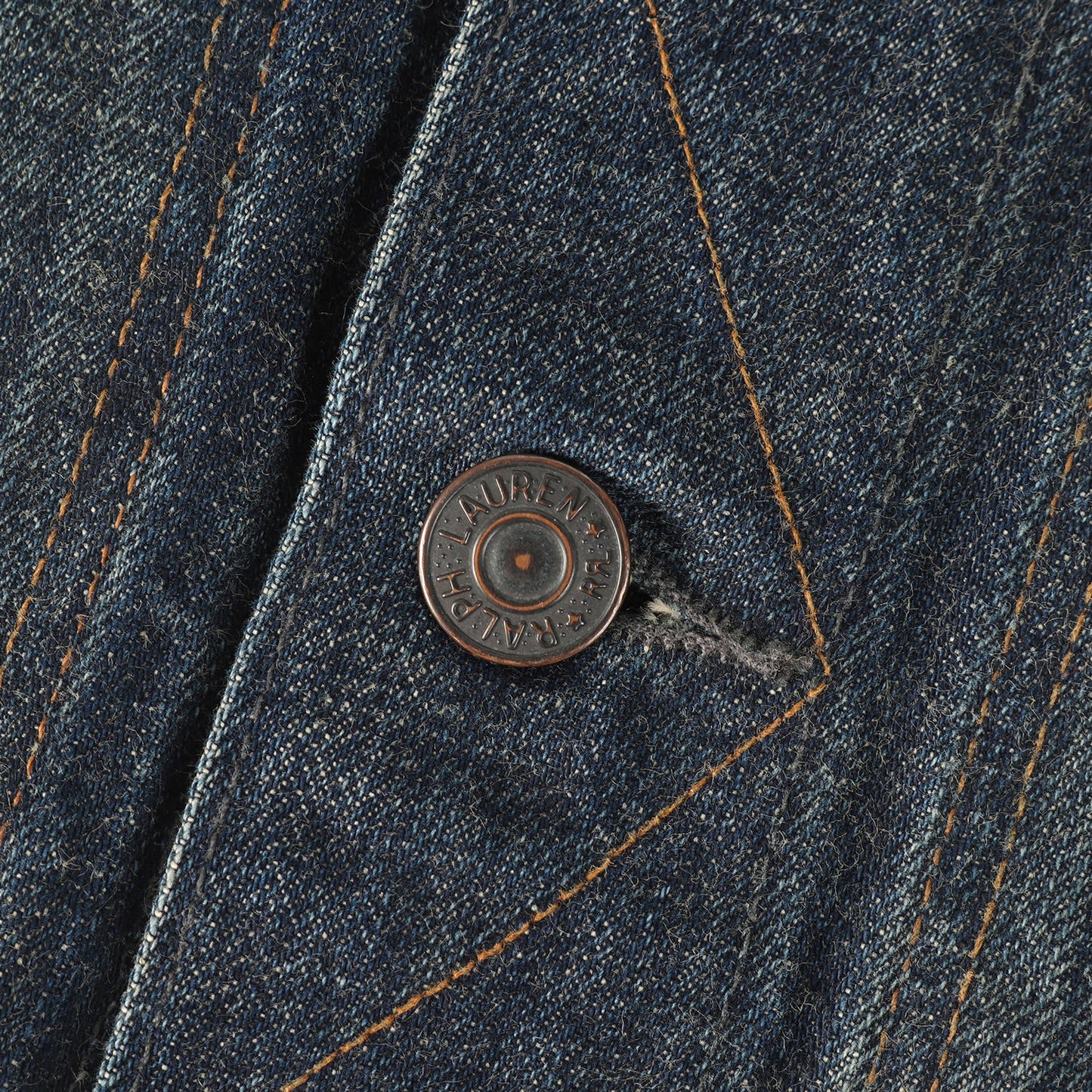 ヴィンテージ加工 メダリオンステッチ デニムジャケット (ROPER DENIM JACKET)