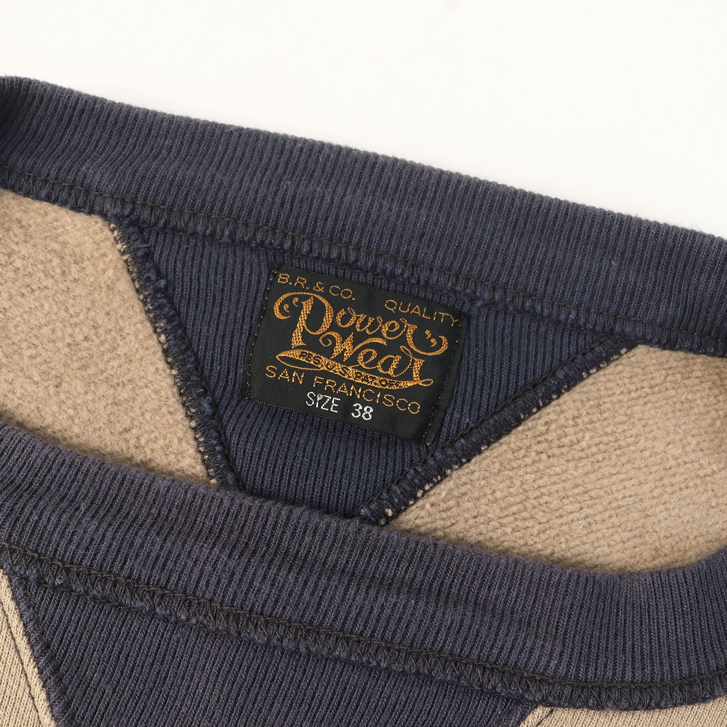 両V 2トーン 無地 スウェット (POWER WEAR DOUBLE V SWEAT SHIRT)