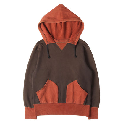 後付けフード 2トーン 無地 スウェットパーカー (POWER WEAR ATTACHED HOOD)