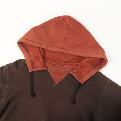 後付けフード 2トーン 無地 スウェットパーカー (POWER WEAR ATTACHED HOOD)