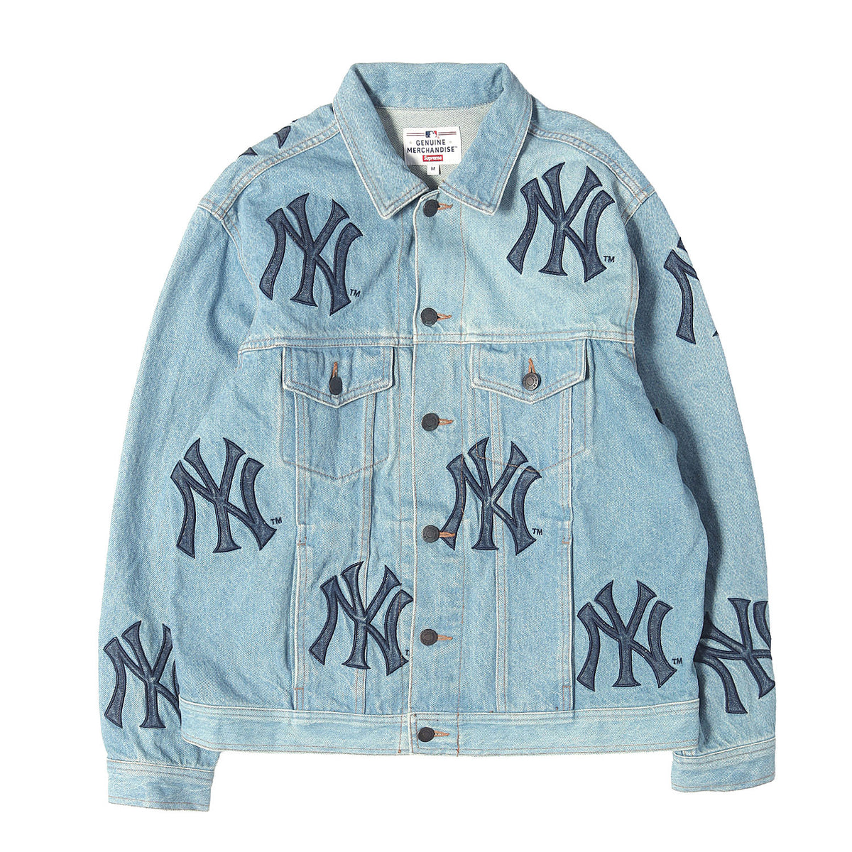 21AW ×MLB New York Yankees NY柄 デニム トラッカージャケット (Denim Trucker Jacket)