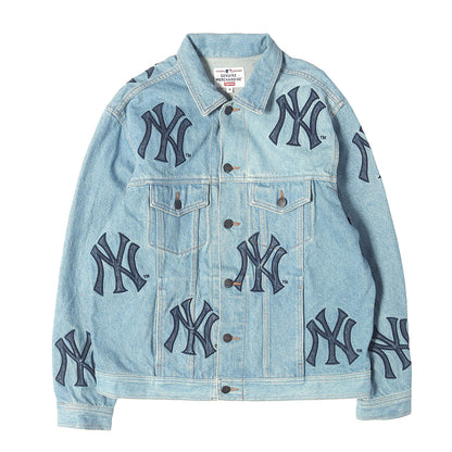 21AW ×MLB New York Yankees NY柄 デニム トラッカージャケット (Denim Trucker Jacket)