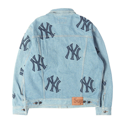 21AW ×MLB New York Yankees NY柄 デニム トラッカージャケット (Denim Trucker Jacket)