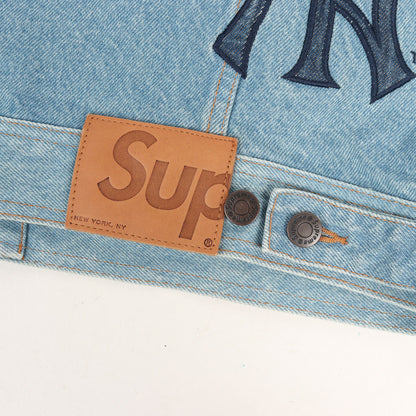 21AW ×MLB New York Yankees NY柄 デニム トラッカージャケット (Denim Trucker Jacket)