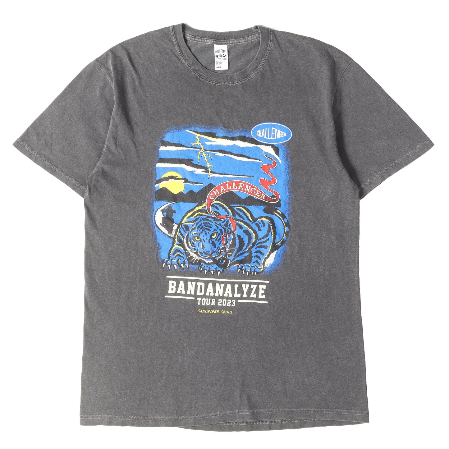 23AW BANDANALYZE 韓国 ヴィンテージ加工 タイガー Tシャツ (B.D SOUTH TIGER TEE)