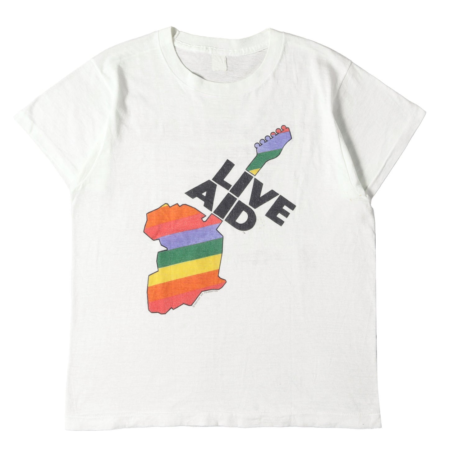 80s LIVE AID チャリティー ロック イベント Tシャツ