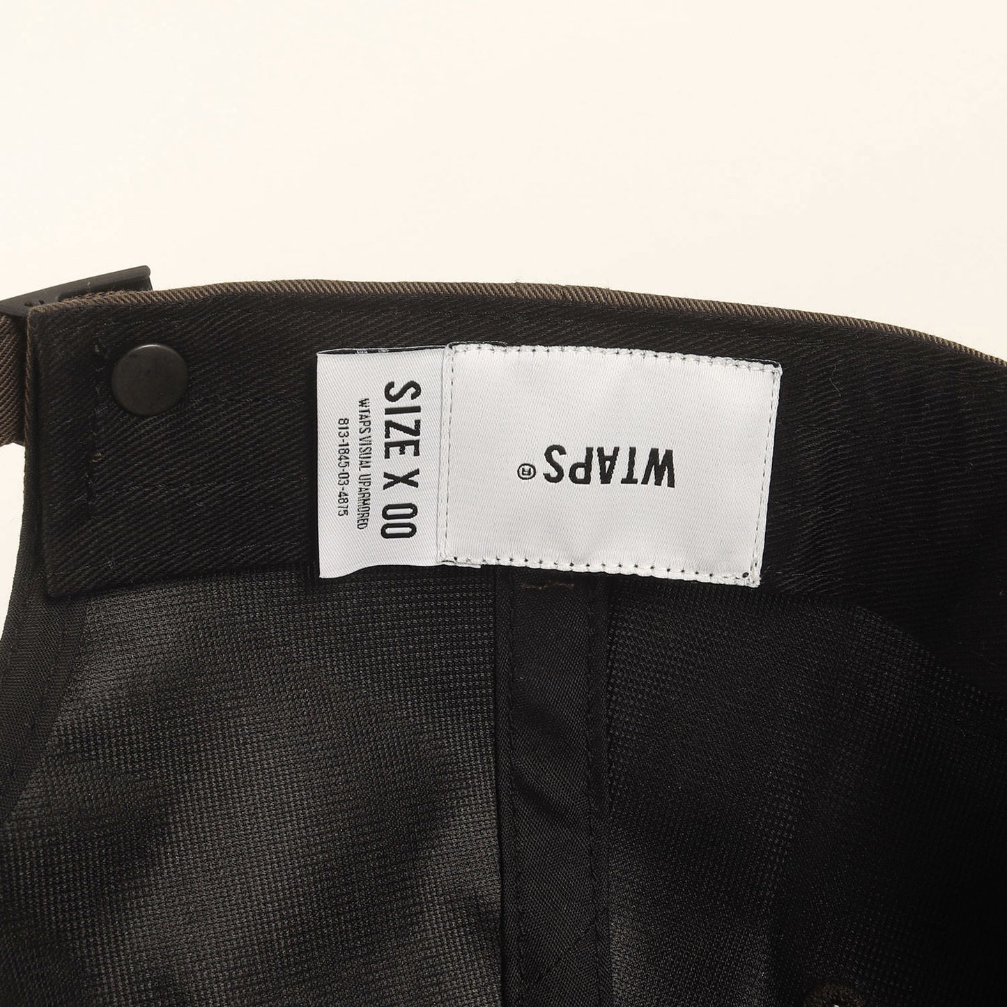 25SS ロゴ刺繍 クールマックス 6パネルキャップ(T-6M 06 / CAP / POLY. TWILL. COOLMAX)