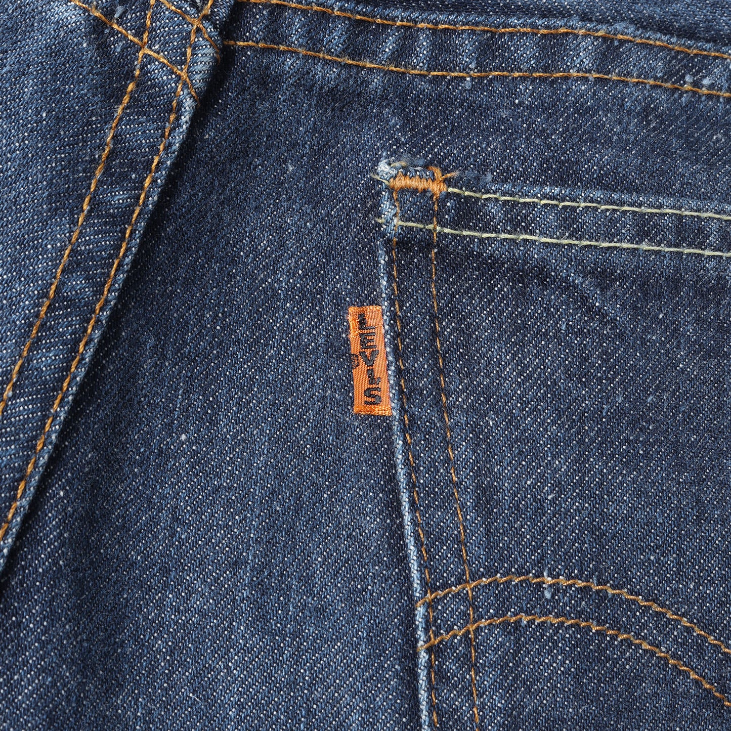 [希少モデル 濃紺] 60s 606 Big E デニムパンツ / USA製 ボタン裏刻印1