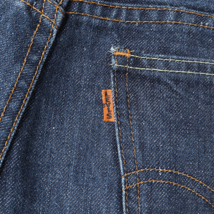 [希少モデル 濃紺] 60s 606 Big E デニムパンツ / USA製 ボタン裏刻印1