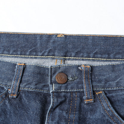 [希少モデル 濃紺] 60s 606 Big E デニムパンツ / USA製 ボタン裏刻印1